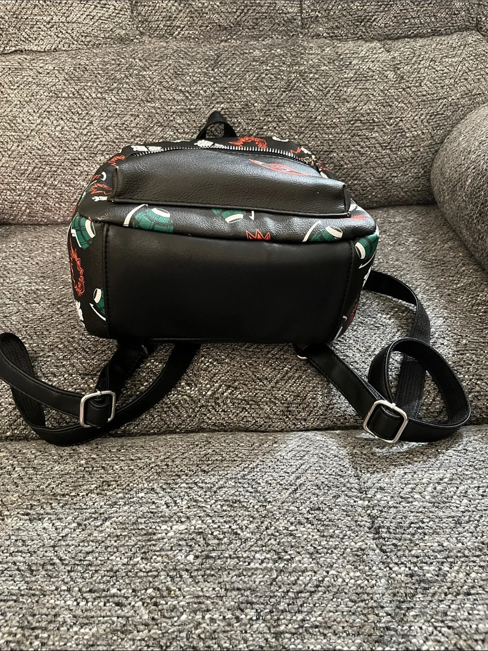 My Hero Academia Bakugo Patterned Black Mini Backpack